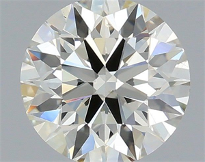Picture of Natural Diamond 0.51 Carats, Round with Excellent Cut, J Color, SI1 Clarity and Certified by IGI