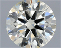 Natural Diamond 0.50 Carats, Round with Excellent Cut, L Color, SI1 Clarity and Certified by IGI