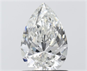 Natural Diamond 0.90 Carats, Pear with  Cut, H Color, VVS2 Clarity and Certified by IGI