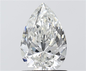 Picture of Natural Diamond 0.90 Carats, Pear with  Cut, H Color, VVS2 Clarity and Certified by IGI