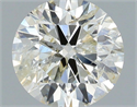 Natural Diamond 0.94 Carats, Round with Excellent Cut, K Color, I1 Clarity and Certified by IGI
