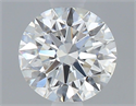 Natural Diamond 0.50 Carats, Round with Excellent Cut, G Color, I1 Clarity and Certified by GIA