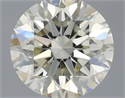 Natural Diamond 0.40 Carats, Round with Excellent Cut, K Color, SI1 Clarity and Certified by IGI