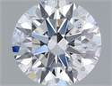 Del inventario de diamantes de laboratorio, 1.29 quilates, Redondo , Color F, claridad VVS2 y certificado IGI