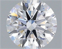 Lab Grown Diamond 1.05 Carats, Round with Ideal Cut, D Color, VVS1 Clarity and Certified by IGI