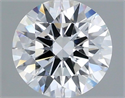 Lab Grown Diamond 1.10 Carats, Round with Excellent Cut, D Color, VVS2 Clarity and Certified by IGI