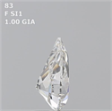 Diamante Natural 1.00 quilates, De pera , Color F, claridad SI1 y certificado GIA