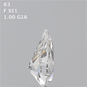 Foto Diamante Natural 1.00 quilates, De pera , Color F, claridad SI1 y certificado GIA de