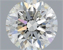 Natural Diamond 0.57 Carats, Round with Excellent Cut, H Color, VS2 Clarity and Certified by IGI