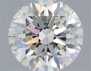 Picture of Natural Diamond 0.57 Carats, Round with Excellent Cut, H Color, VS2 Clarity and Certified by IGI