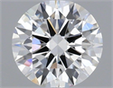 Diamante Natural 0.51 quilates, Redondo , Color F, claridad VVS2 y certificado IGI