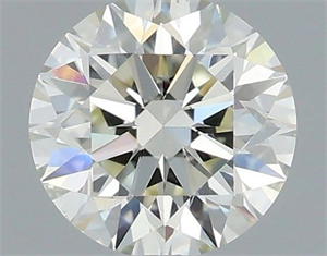 Picture of Natural Diamond 0.51 Carats, Round with Excellent Cut, J Color, VS2 Clarity and Certified by IGI