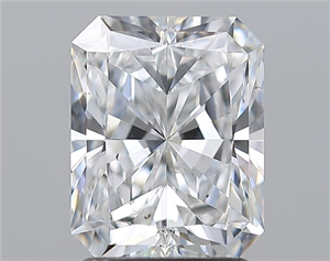Picture of Natural Diamond 2.00 Carats, Radiant with  Cut, D Color, VS2 Clarity and Certified by GIA