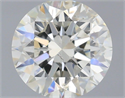 Natural Diamond 0.73 Carats, Round with Excellent Cut, J Color, SI1 Clarity and Certified by IGI