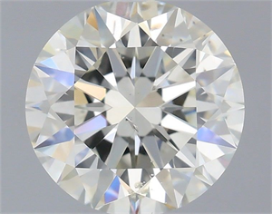 Picture of Natural Diamond 0.73 Carats, Round with Excellent Cut, J Color, SI1 Clarity and Certified by IGI