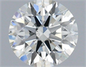 Natural Diamond 0.50 Carats, Round with Excellent Cut, H Color, SI1 Clarity and Certified by IGI