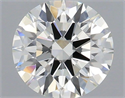 Natural Diamond 0.50 Carats, Round with Excellent Cut, I Color, VVS2 Clarity and Certified by IGI