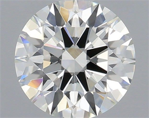 Picture of Natural Diamond 0.50 Carats, Round with Excellent Cut, I Color, VVS2 Clarity and Certified by IGI