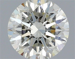 Picture of Natural Diamond 0.52 Carats, Round with Excellent Cut, J Color, VS2 Clarity and Certified by IGI