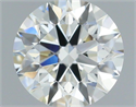 Natural Diamond 0.52 Carats, Round with Excellent Cut, I Color, VVS1 Clarity and Certified by IGI