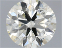 Natural Diamond 0.50 Carats, Round with Excellent Cut, K Color, SI1 Clarity and Certified by IGI