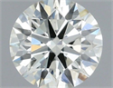 Natural Diamond 0.50 Carats, Round with Excellent Cut, J Color, VS2 Clarity and Certified by IGI