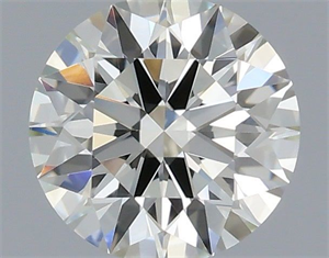 Picture of Natural Diamond 0.50 Carats, Round with Excellent Cut, I Color, VVS2 Clarity and Certified by IGI