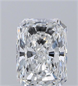 Natural Diamond 0.51 Carats, Radiant with  Cut, E Color, VVS1 Clarity and Certified by GIA