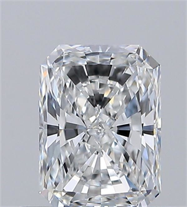 Picture of Natural Diamond 0.51 Carats, Radiant with  Cut, E Color, VVS1 Clarity and Certified by GIA