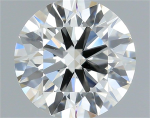 Picture of Natural Diamond 0.53 Carats, Round with Excellent Cut, H Color, VS2 Clarity and Certified by IGI