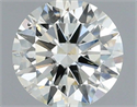 Natural Diamond 0.50 Carats, Round with Excellent Cut, J Color, SI1 Clarity and Certified by IGI