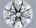 Natural Diamond 0.56 Carats, Round with Excellent Cut, H Color, VS2 Clarity and Certified by IGI