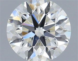 Picture of Natural Diamond 0.56 Carats, Round with Excellent Cut, H Color, VS2 Clarity and Certified by IGI