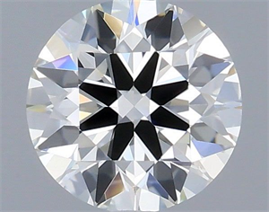 Picture of Natural Diamond 0.54 Carats, Round with Excellent Cut, I Color, VVS1 Clarity and Certified by IGI