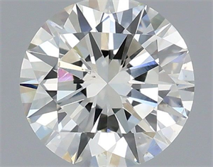 Picture of Natural Diamond 0.50 Carats, Round with Excellent Cut, I Color, VS2 Clarity and Certified by IGI