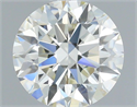 Natural Diamond 0.57 Carats, Round with Excellent Cut, I Color, VS2 Clarity and Certified by IGI