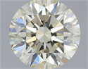 Natural Diamond 0.50 Carats, Round with Excellent Cut, L Color, VVS2 Clarity and Certified by IGI