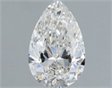 Natural Diamond 0.80 Carats, Pear with  Cut, H Color, VS1 Clarity and Certified by IGI