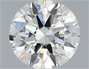 Natural Diamond 0.58 Carats, Round with Excellent Cut, I Color, VVS1 Clarity and Certified by IGI