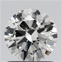 Natural Diamond 1.01 Carats, Round with Excellent Cut, I Color, SI2 Clarity and Certified by GIA