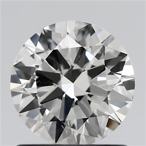 Picture of Natural Diamond 1.01 Carats, Round with Excellent Cut, I Color, SI2 Clarity and Certified by GIA