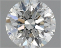 Natural Diamond 0.61 Carats, Round with Excellent Cut, H Color, VVS2 Clarity and Certified by IGI