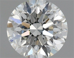 Picture of Natural Diamond 0.61 Carats, Round with Excellent Cut, H Color, VVS2 Clarity and Certified by IGI