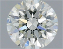 Natural Diamond 0.40 Carats, Round with Excellent Cut, H Color, SI1 Clarity and Certified by IGI
