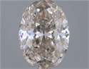 Natural Diamond 1.50 Carats, Oval with  Cut, M Color, SI1 Clarity and Certified by GIA