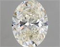 Natural Diamond 1.01 Carats, Oval with  Cut, L Color, SI2 Clarity and Certified by GIA