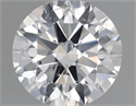 Natural Diamond 1.01 Carats, Round with Excellent Cut, G Color, I1 Clarity and Certified by GIA