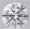Lab Grown Diamond 1.16 Carats, Round with Ideal Cut, D Color, VVS2 Clarity and Certified by IGI