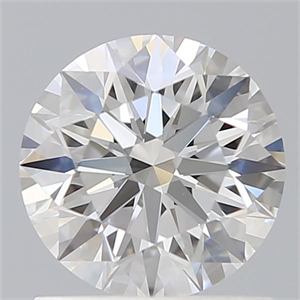 Picture of Lab Grown Diamond 1.11 Carats, Round with Ideal Cut, D Color, VVS2 Clarity and Certified by IGI