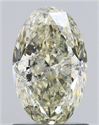 Natural Diamond 1.20 Carats, Oval with  Cut, K Color, SI2 Clarity and Certified by IGI